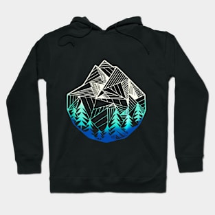 Minimal Mountains Outdoor Hiking Hoodie